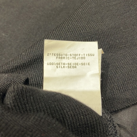 Vintage Moschino Silk & Velvet Striped Wool Sweater - Picture 7 of 7